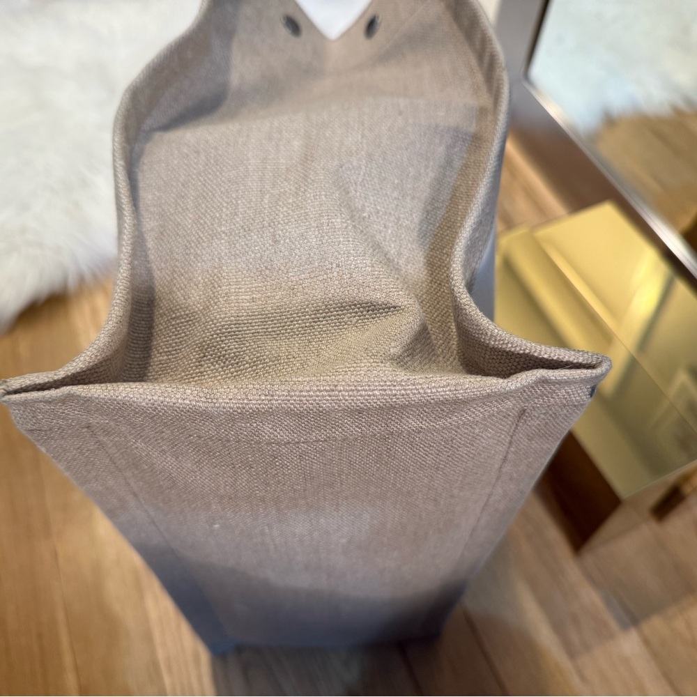 Saint Laurent Rive Gauche Tote - Black, Cream, and Tan - Picture 9 of 15